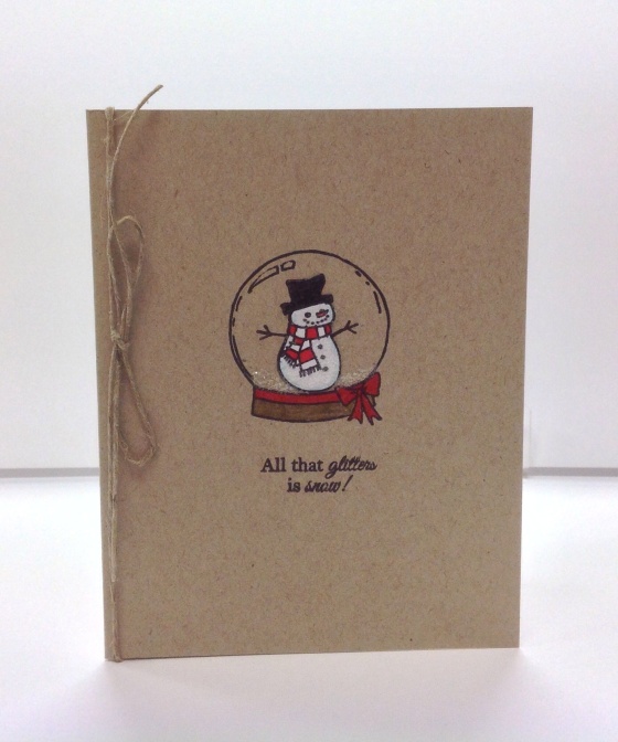 Card Kit - Snowman Globe
