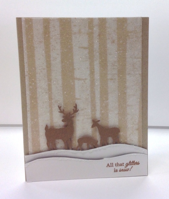 Card Kit - Sparkly Deer